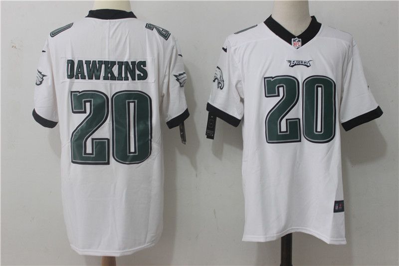 Men Philadelphia Eagles #20 Dawkins White Nike Vapor Untouchable Limited NFL Jerseys->->NFL Jersey
